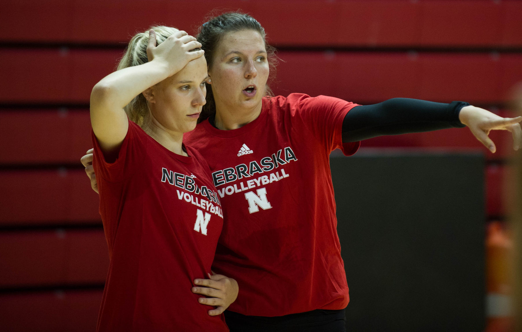 NU volleyball practice, 8/8/18